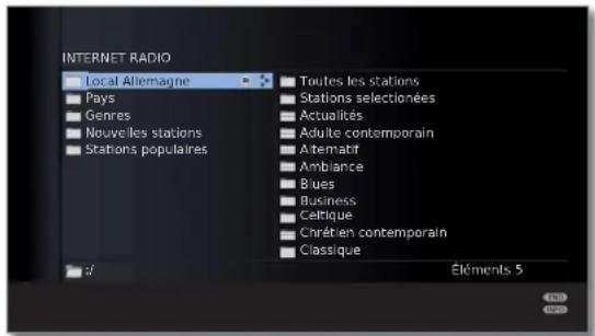 LOEWE Xelos 32 MEDIA - Aperçu des émetteurs (radio internet) - 1