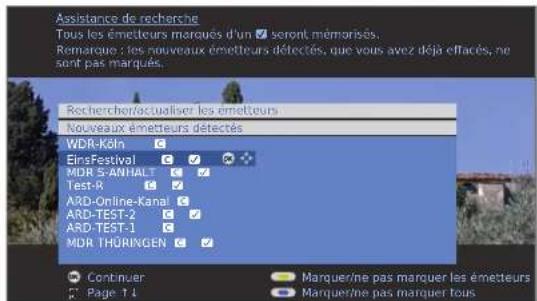 LOEWE Individual 46 - Rechercher/Actualiser les émetteurs – Manipulation de nouveaux émetteurs ou d'émetteurs qui n'ont plus été trouvés - 2
