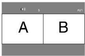 YAMAHA PDM4220 - Aktivieren des Teilbild-Modus vom TV-Bildschirm aus - 1