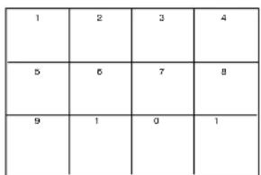 YAMAHA PDM4220 - Activating the 12 pictures mode from the TV screen - 3