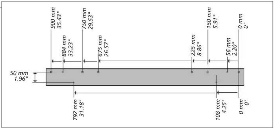 BANG & OLUFSEN Beovision 12 - Dimensions du support mural et du téléviseur - 1