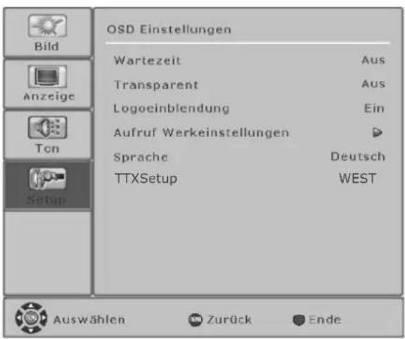 FUJITSU SIEMENS Myrica VQ401 - OSD-Einstellungen - 2