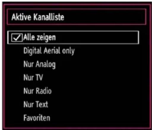 Finlux 32FLHD847 - Sender verwalten: Programmliste sortieren - 1