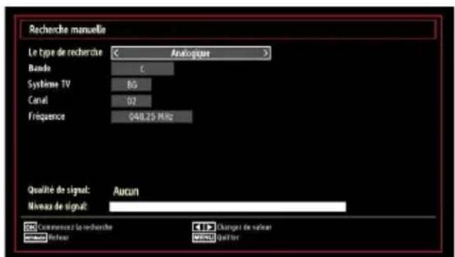 Finlux 32FLHD847 - Recherche manuelle analogique - 1