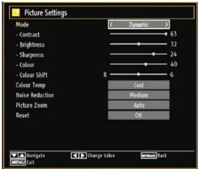 Finlux 32FLHD847 - Configuring Picture Settings - 1