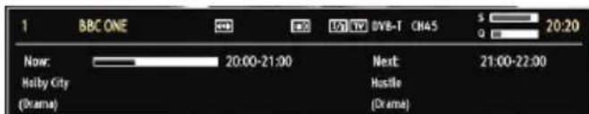 Finlux 32FLHD847 - On-Screen Information - 1