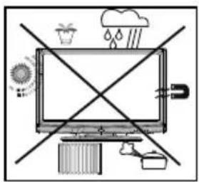 Finlux 26FLHD847 - Branchement à un système de distribution de télévision (télévision par câble, etc.) à partir d'un tuner - 1