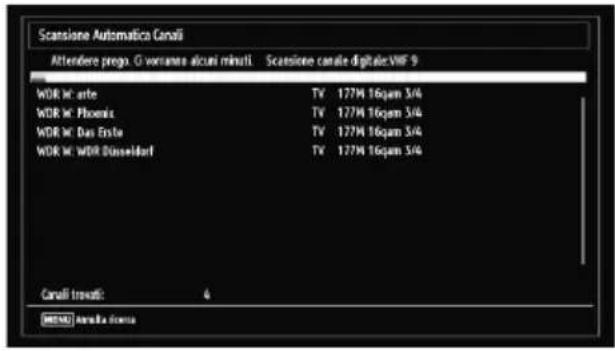 Scassione Automatica Canali Attendere prego. G varianno alcuni minuti Scassione canale digitale:VWF 9 WDR W: arte TV 177M 16qpm 3/4 WDR W: Phoenix TV 177M 16qpm 3/4 WDR W: Das Erste TV 177M 16qpm 3/4 WDR W: WDR Düsseldorf TV 177M 16qpm 3/4 Canali tirovati: 4 METAL Ammilla diessa