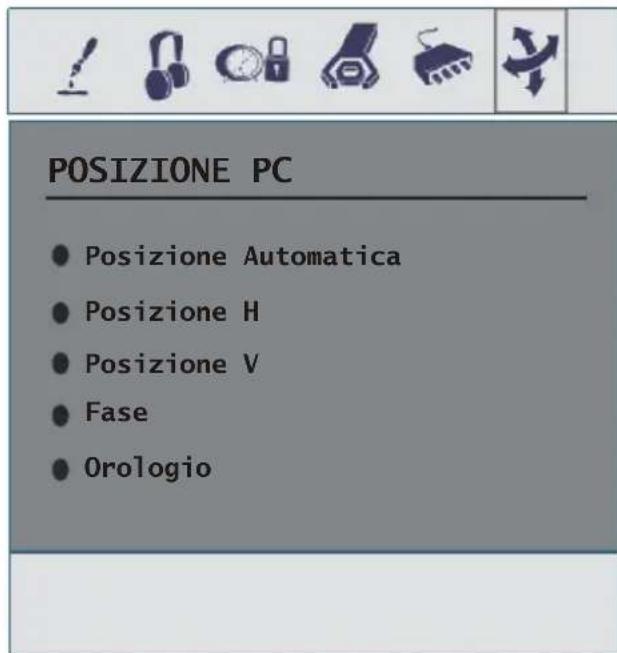 Finlux 26FLD760 - Menu POSIZIONE PC - 1