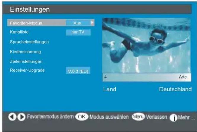 Finlux 26FLD760 - Einstellungen - 2