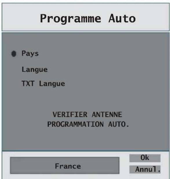 Finlux 26FLD760 - Vérifier la connexion de l'antenne. Désirez-vous lancer la recherche automatique? La liste... - 2