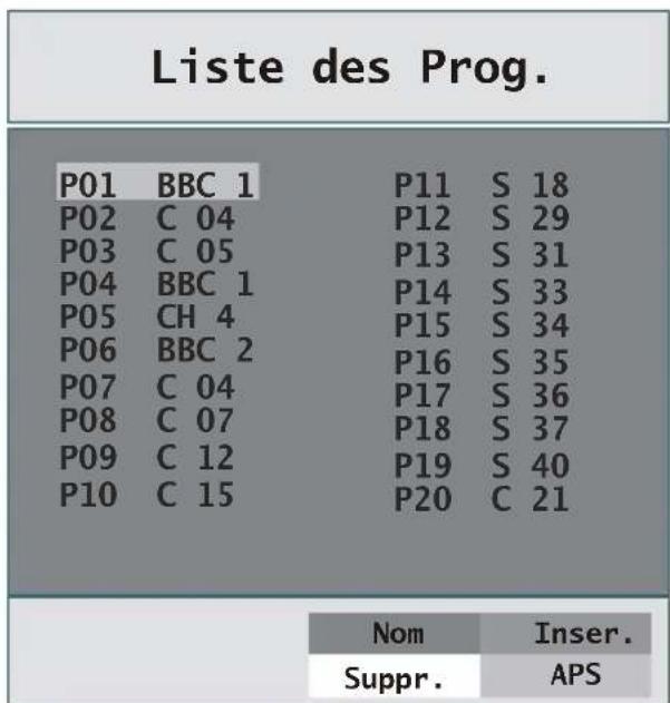 Finlux 26FLD760 - ListedesProgrammes - 1