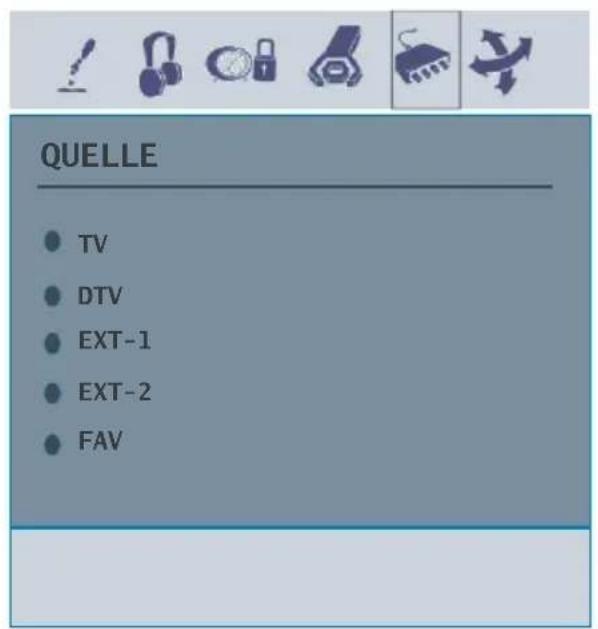 Finlux 26FLD760 - Menu Quelle - 1