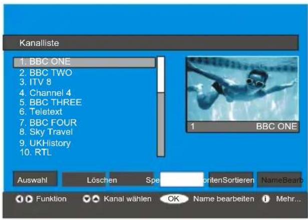 Finlux 26FLD760 - Kanäle umbenennen - 1