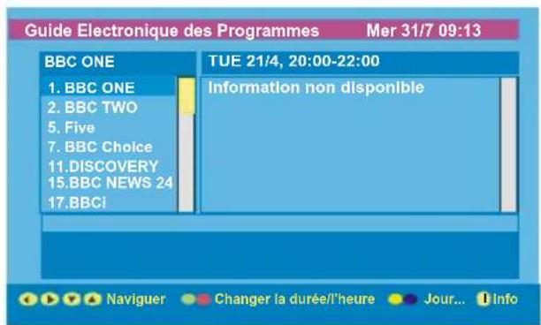 Finlux 26FLD760 - GUIDE ÉLECTRONIQUE DES PROGRAMMES (EPG) - 3