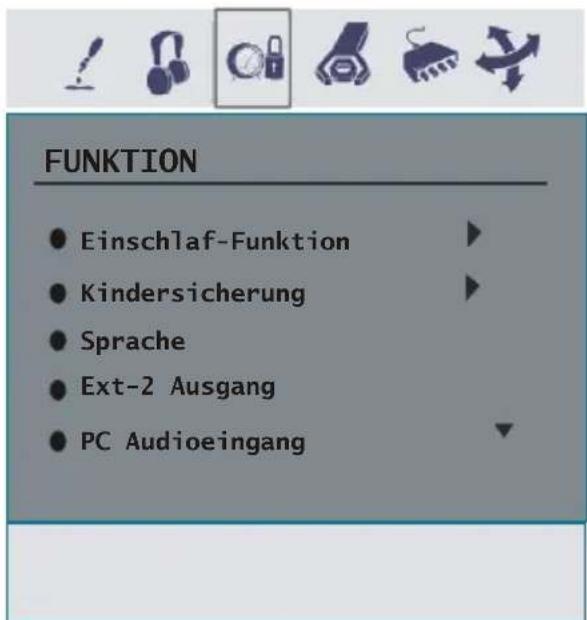 Finlux 26FLD760 - Menu Funktion - 1