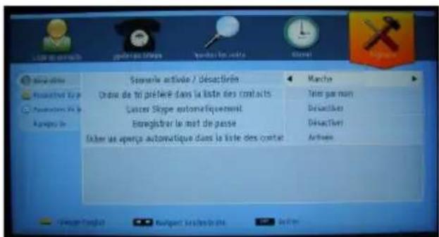 Lique de exercis pêtrique d'états Toutabo le nette Gloret Aurora Sonnaine activée / désactirien Ordue de tri précise dans la liste des contacts Lasser Slope automatiquement Enregistrer le met de passe Faber la enperja automatique dans la liste des contact Marche Tête par man Désactier Désactier Actives