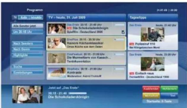 Programm TV - heute. 31. Juli 2009 Tagestuppe Aus Erste: 20:15 - 21:48 Uhr Die Schokoladenkörigin Spulffin - Deutschland 2006 Einfluss: 20:15 - 20:30 Uhr Raimers Köchenklassiker Oms Küche aus dem Osten Conflussfu: 20:15 - 21:48 Uhr Die Marmwilleb von Kaxach... Tertekumentation Einstells: 20:15 - 25:00 Uhr Kontraste Moderate: Andri Tschluft Aus Erste: 20:15 - 21:48 Uhr Die Schokoladenkörigin Einfluss neu Fernschaften - Deutschland 1999 Jutet auf „Das Erste“ 20:15 - 21:48 Uhr Die Schokoladenkörigin Kaufreiber Verbrafern Gesamt Voll Steuwerte: 8 Times
