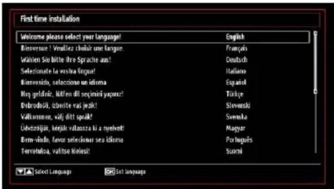 First time installation Welcome please select your language! English Bleversure ! Vealliez choisir une langue! Françés Wählen Sie bitte ihre Sprache aus! Deutsch Selezionate la vesta lingue! Italiano Bleversido, seleccione un iderna Español Hen geldrie, kliffen dili seçimini yapone! Türkçe Debrodoši, überite vas jesik! Slovenski Valkommen, välj ditt speik! Swenska Üdvozajik, berjuk valassza ki a nyelvet! Magyar Dern-vindo, favor seleccioner ses iderna Portugues Terretuloa, valitse kivies! Suomi Select Language Sat Language