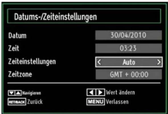 DURABASE DB40LE985 - Einstellen von Datum und Uhrzeit - 1