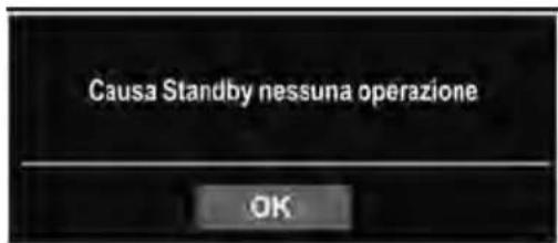 Causa Standby nessuna operazione OK