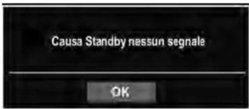 Causa Standby nessun segnale OK