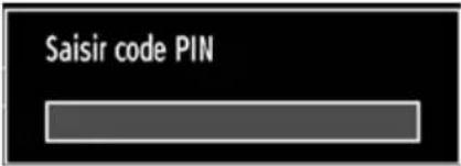 Saisir code PIN