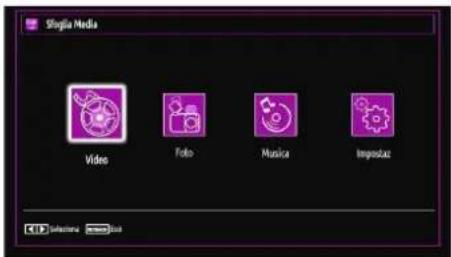 DURABASE 32DB906 - Riproduzione di fi le multimediali servendosi del browser multimediale - 1