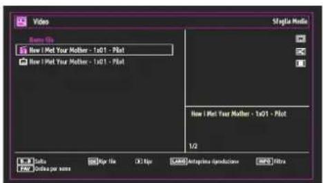 DURABASE 32DB906 - Riproduzione di fi le multimediali servendosi del browser multimediale - 2