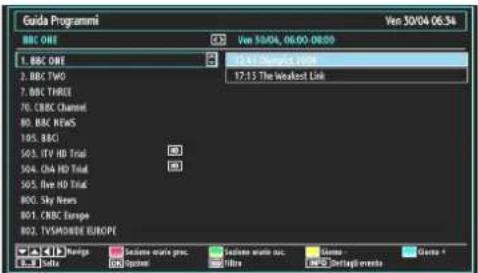 DURABASE 32DB906 - Guida programmazione elettronica (Electronic Programme Guide - EPG) - 2