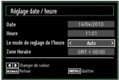 DURABASE 32DB906 - Confi gurer le réglage Date/Heure - 1