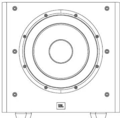 JBL Arena Sub100 - 2) På / hvilemodus-lampe: - 1