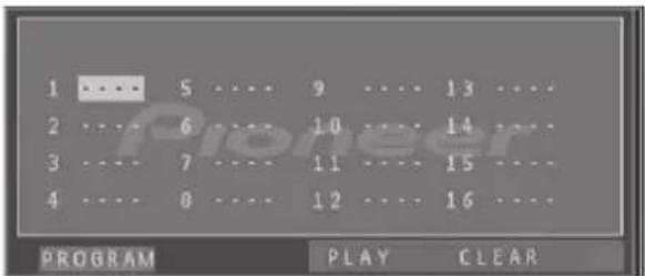 PIONEER XEM21V - Geprogrammeerde weergave - 1