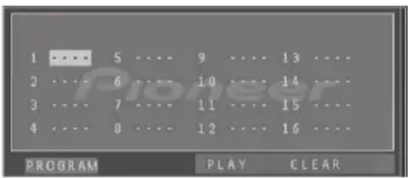PIONEER XEM21V - Riproduzione programmata - 1