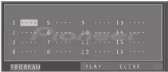 PIONEER XEM21V - Program play - 1