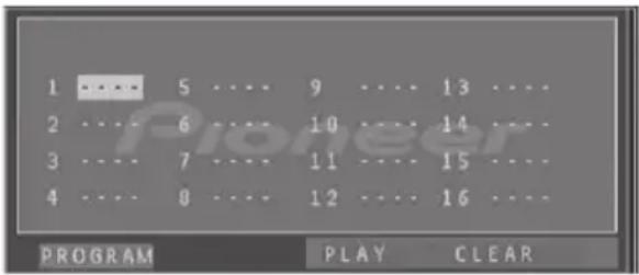 PIONEER XEM21V - Lecture de programme - 1