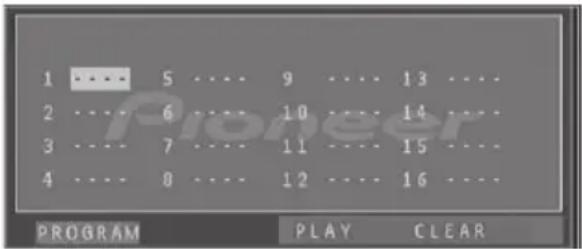 PIONEER XEM21V - Programmwiedergabe - 1