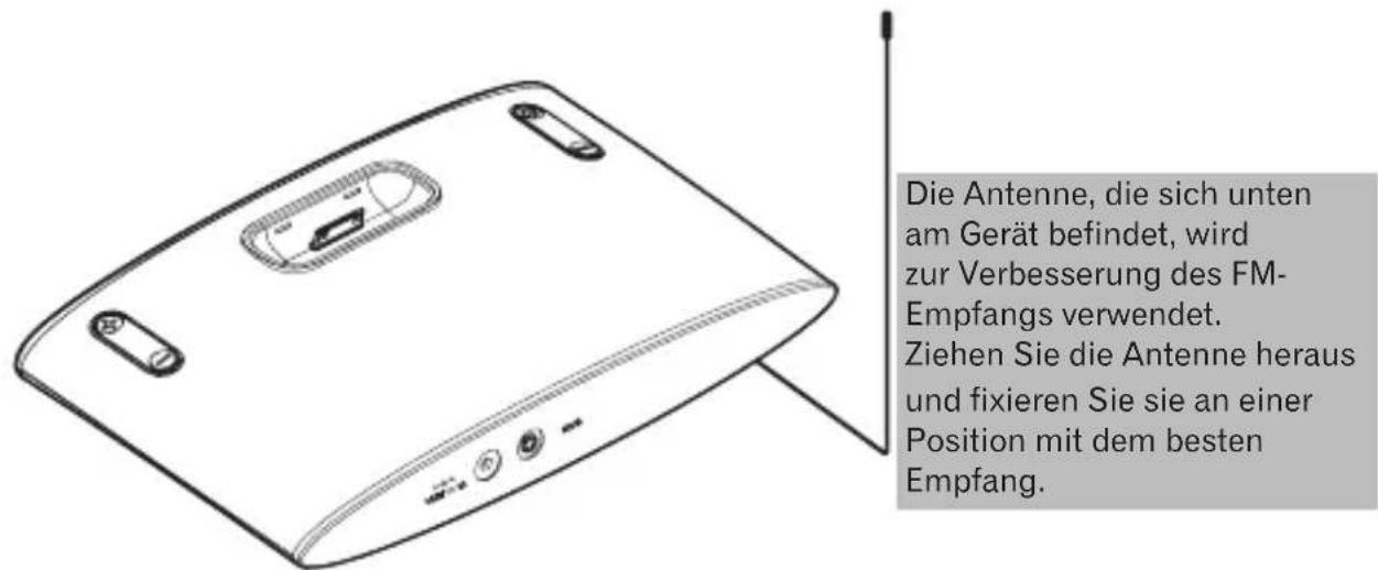 PIONEER XDS301K - Verwendungsweise der FM-Anteenne - 1