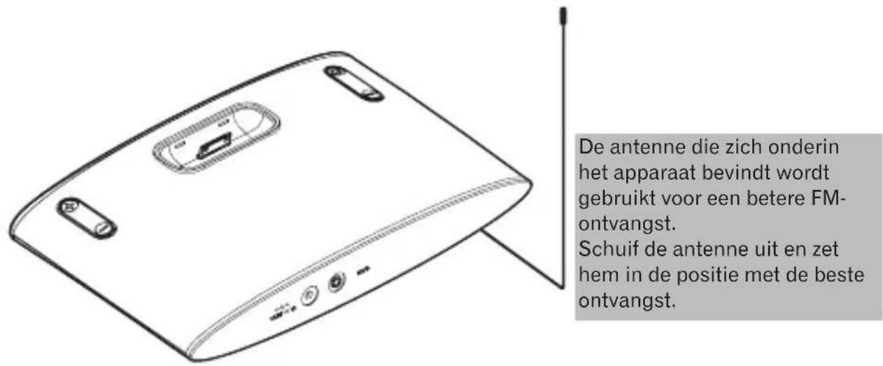 PIONEER XDS301K - Gebruik van de FM-antenna - 1