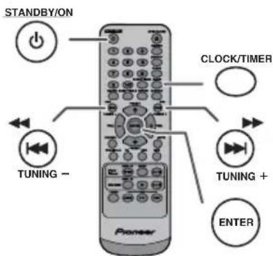PIONEER XHM20 - Timer and sleep operation (Remote control only) - 1