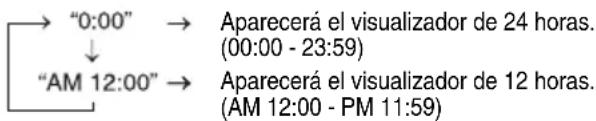 PIONEER XHM20 - Ajuste del reloj (Solamente del control remoto) (continuación) - 1