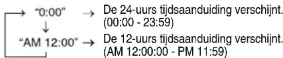 PIONEER XHM20 - Instellen van de klok (Alleen afstandsbediening) (vervolg) - 1