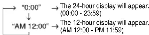 PIONEER XHM30V - Setting the clock (Remote control only) - 2