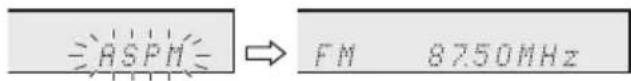 PIONEER XHM30V - Using the Auto Station Programme Memory (ASPM) - 1