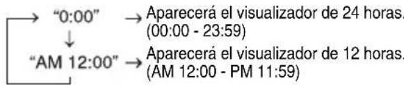 PIONEER XHM30V - Ajuste del reloj (Solamente del control remoto) - 2