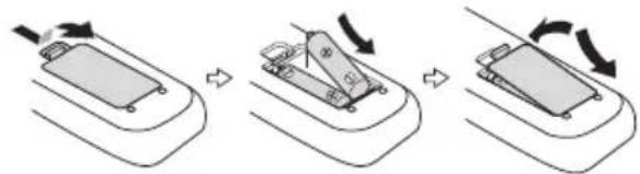 PIONEER XHM30V - Instalacion de las pila - 1