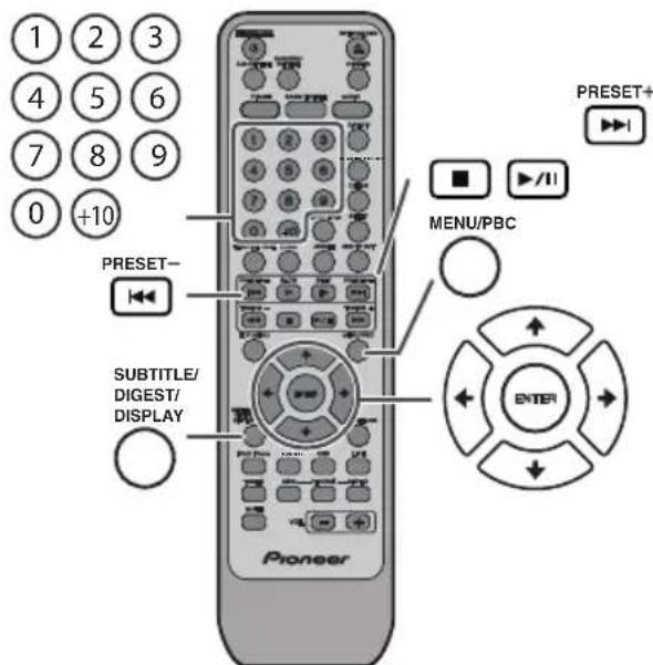 PIONEER XHM30V - ■Selección de un extracto del disco - 2
