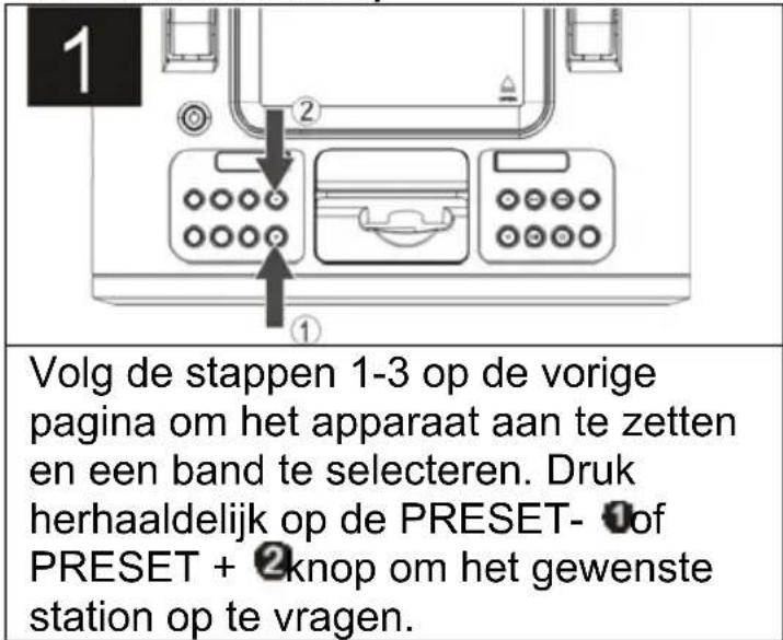 Marquant PC5097 - HET OPVRAGEN VAN GESELECTEERDE RADIOSTATIONS (9 voor elke band) - 1