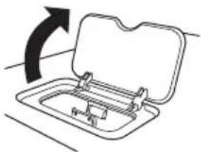 JVC UXN5 - Öffnen Sie die iPod/iPhone-Dockingstation, indem Sie die Abdeckung nach oben ziehen. - 1