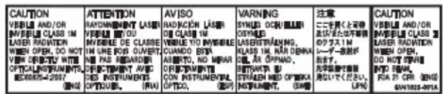 JVC UXN5 - AVVERTENZE IMPORTANTI SUI PRODOTTI LASER - 1